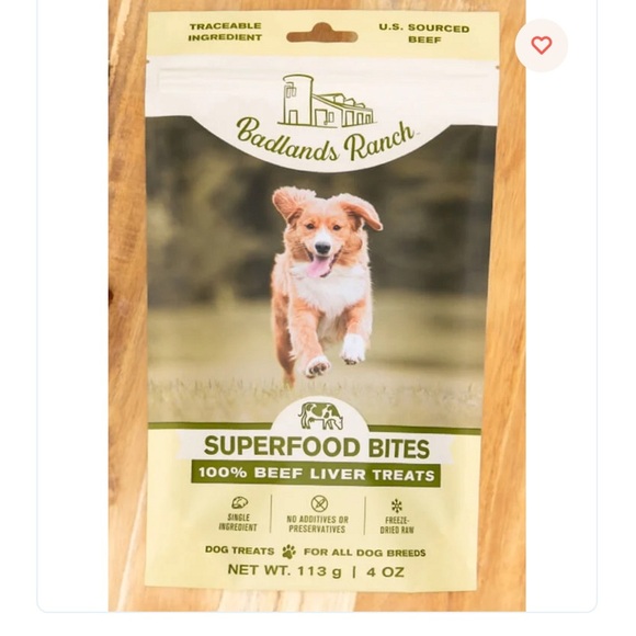 Badlands Ranch Superfood‎ Bites Beef Liver Dog Treats - Picture 1 of 3